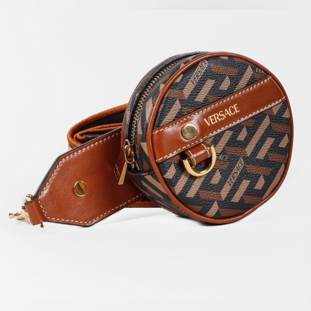 Versace La Greca Bag strap w/coin pouch NEW (AUTHENTIC)